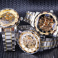 ✨Hot Sale 50% Off🔥Men's High-End Popular Rhinestone Skeleton Manual Mechanical Watch