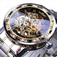 ✨Hot Sale 50% Off🔥Men's High-End Popular Rhinestone Skeleton Manual Mechanical Watch