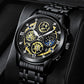 🎁Hot Sale 50% OFF⏳Men's Waterproof Quartz Hollow Out Design Watch