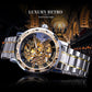 ✨Hot Sale 50% Off🔥Men's High-End Popular Rhinestone Skeleton Manual Mechanical Watch