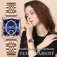 🎁Hot Sale 50% OFF⏳Fashion Square Ladies Rose Gold Diamond Watch