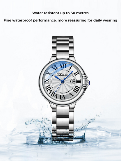 🎁Hot Sale 50% OFF⏳💘Luminous Ladies Steel Strap Waterproof Quartz Watch