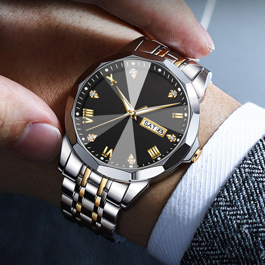 ⏳FLASH SALE! 50% OFF! 🔥Men's Business Fashion Dual Calendar Quartz Watch