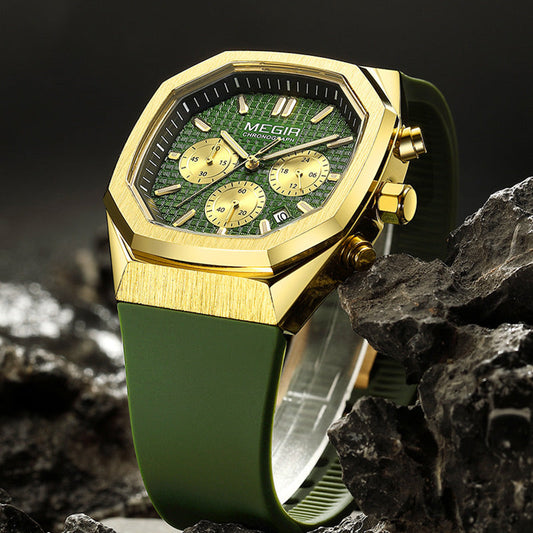 🎁Hot Sale 50% OFF⏳Multi-functional Luminous Octagon Dial Quartz Sport Watch