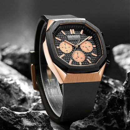 🎁Hot Sale 50% OFF⏳Multi-functional Luminous Octagon Dial Quartz Sport Watch