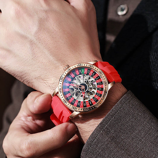 ⏳FLASH SALE! 50% OFF! 🔥Men's Roulette Watch - Unique Design🕰️Stylish Casino Flair, Show Your Personality!