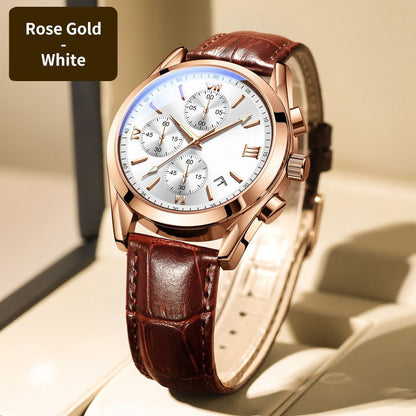 ✨Hot Sale 50% Off🔥 Men's Business Basic Leather Quartz Watch-Suitable for all styles