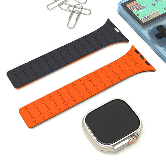 【🔥Today's lowest price】Magnetic silicone band in two colors for the Apple Watch