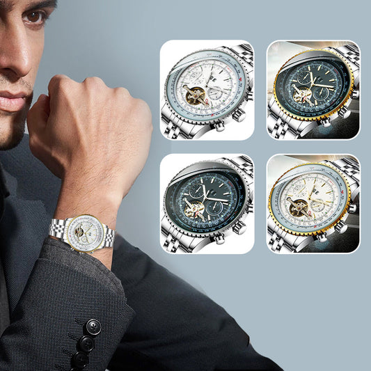 ✨Hot Sale 50% Off🔥Classic Business Skeleton Tourbillon Mechanical Watch
