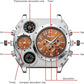🎁Hot Sale 50% OFF⏳Analog White Metal Bezel Four Black Sub-dials Men Watch