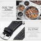 🎁Hot Sale 50% OFF⏳Analog White Metal Bezel Four Black Sub-dials Men Watch