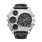 🎁Hot Sale 50% OFF⏳Analog White Metal Bezel Four Black Sub-dials Men Watch